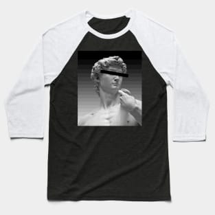 Censored Aesthetic Greek Bust | Vaporwave Baseball T-Shirt